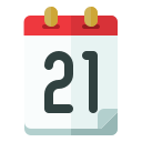 fecha del calendario icon