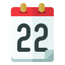 fecha del calendario icon