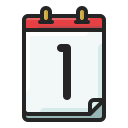 fecha del calendario icon