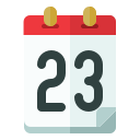 fecha del calendario icon