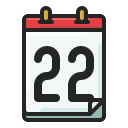 fecha del calendario icon