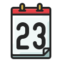 fecha del calendario icon