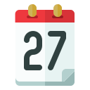 fecha del calendario icon