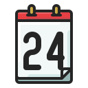 fecha del calendario icon