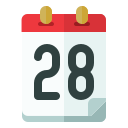 fecha del calendario icon