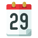 fecha del calendario icon