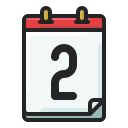 fecha del calendario icon