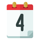 fecha del calendario icon