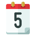 fecha del calendario icon