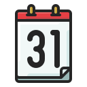 fecha del calendario icon