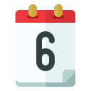 fecha del calendario icon