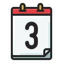 fecha del calendario icon