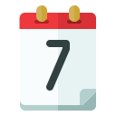 fecha del calendario icon