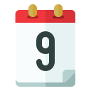 fecha del calendario icon