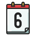 fecha del calendario icon