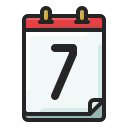 fecha del calendario icon