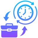 trabajo de tiempo completo icon