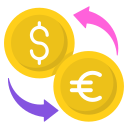 dólar a euro icon