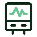 máquina de ecg