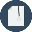 formato de archivo zip icon