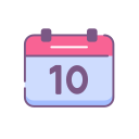 fecha del calendario icon