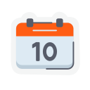 fecha del calendario icon