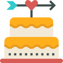 pastel de boda icon