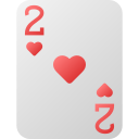 dos de corazones icon