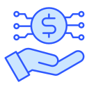 dinero digital icon