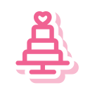 pastel de boda icon