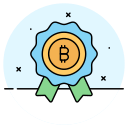 insignia de bitcoin 