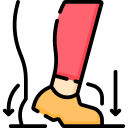 tacón del dedo del pie icon