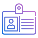 tarjeta de identificación icon