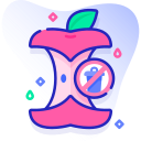 corazón de manzana icon