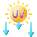 luz ultravioleta icon