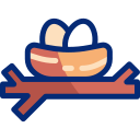 nido de pájaro animated icon