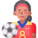 futbolista femenina icon