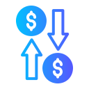 flecha del dólar icon