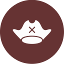 sombrero pirata icon