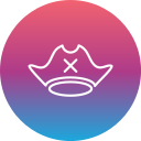 sombrero pirata icon