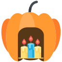 vela de halloween icon