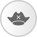 sombrero pirata icon