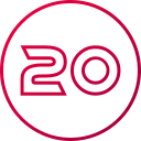 numero 20 icon