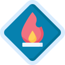 Flammable materials icon