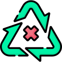 no reciclar icon