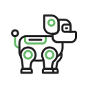 perro robot icon