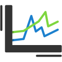 gráfico de linea icon