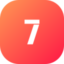 numero 7 icon