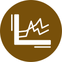 gráfico de linea icon