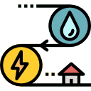 energía hidroeléctrica icon